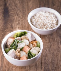 healthy vegetable with rice - YOLO from YoloFoods