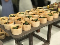 Miso Salmon Flakes Canape Catering - YOLO from YoloFoods