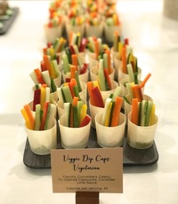 Veggie Dip Cups Canape Catering - YOLO from YoloFoods