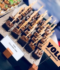Tofu Chocolate Cake Canape Catering - YOLO from YoloFoods