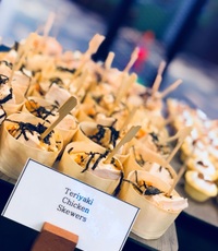 Teriyaki Chicken Skewers Canape Catering - YOLO from YoloFoods