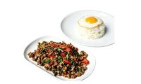 Basil Pork Rice from Soup & Grain