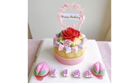Big Roses Jelly Cake	 from Jollee Jelly Art