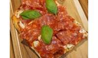 Spicy Salami Pinsa from Janet's Pinsa & Tiramisù