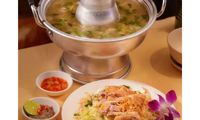 Chicken & Cabbage Salad with Rice Porridge
 from Lotus Nguyen