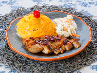 Tornado Egg Rice with Black Pepper Roasted Chicken from Bailey and Patch Cafe