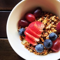 Homemade Almond Granola served with Anti-oxidant Rich Berries - Artisan Boulangerie Co (abc) from Artisan Boulangerie Co (abc)