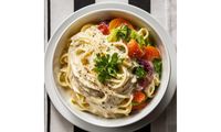 Cream Pasta - V2 - Cream Pasta with Mixed Vegetables from Papa J Kitchen