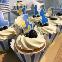 Dessert Table Blue Theme - Cupcakes from Flaircakes