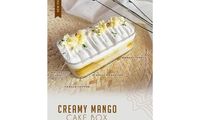 Cake Box - Creamy Mango - Boîte à Pâtisserie Pastry Box Delight (11.5cm x 5.5cm x 5cm) from CakeInspiration