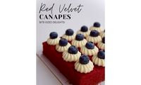 Canapes Platter - Red Velvet Canapes from CakeInspiration