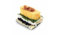 Fluffy Egg and Okaka Seaweed Yakimusubi from Kyoto Onimaru