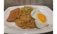 HK Style Nission Noodle with Luncheon Meat & Egg from Aunty Fatso Coffee and Toast